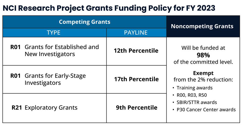 NCI Funds More Research Grants NCI